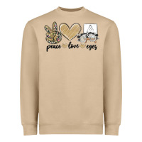 Mushroom peace love eyes Heavyweight Sweatshirt - MaliasSmallBusiness