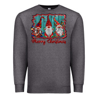 Charcoal Heather merry christmas gnomes Premium Sweatshirt - BarkalooDesign