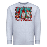 Heather Grey merry christmas gnomes Premium Sweatshirt - BarkalooDesign