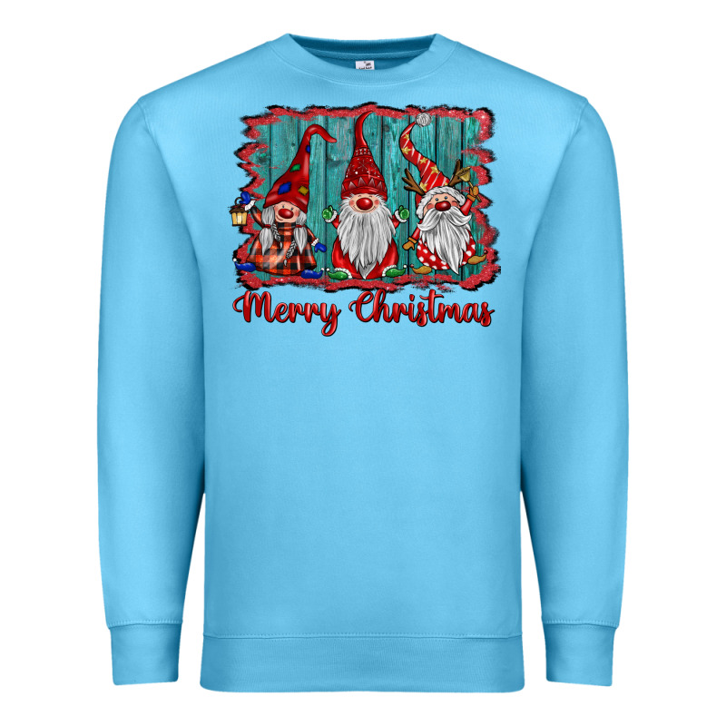 Merry Christmas Gnomes Premium Sweatshirt by BarkalooDesign | Teevron