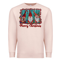 Pale Pink merry christmas gnomes Premium Sweatshirt - BarkalooDesign