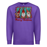 Purple merry christmas gnomes Premium Sweatshirt - BarkalooDesign