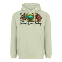 Matcha peace love turkey Heavyweight Hoodie - LillyAllenDesigns