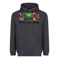Smoke peace love turkey Heavyweight Hoodie - LillyAllenDesigns