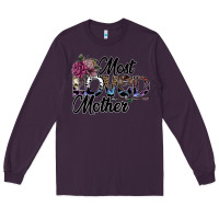 Plum most loved mother Long Sleeve Tee - SublimationCraftShop