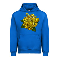 Cobalt Oregon Grape Flower Illustrations Urban Hoodie - LillyAllenDesigns