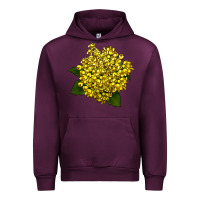 Mauve Wine Oregon Grape Flower Illustrations Urban Hoodie - LillyAllenDesigns
