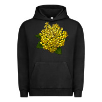 Pigment Black Oregon Grape Flower Illustrations Urban Hoodie - LillyAllenDesigns