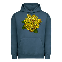 Pigment Midnight Navy Oregon Grape Flower Illustrations Urban Hoodie - LillyAllenDesigns