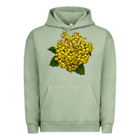 Pigment Oil Green Oregon Grape Flower Illustrations Urban Hoodie - LillyAllenDesigns