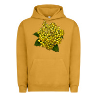 Pigment Peanut Butter Oregon Grape Flower Illustrations Urban Hoodie - LillyAllenDesigns