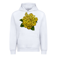 White Oregon Grape Flower Illustrations Urban Hoodie - LillyAllenDesigns