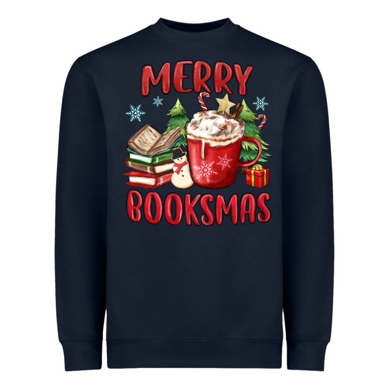 Merry Booksmas Heavyweight Sweatshirt by MaliasSmallBusiness | Teevron