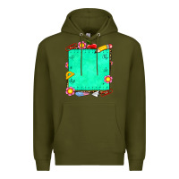 Army Green school add your own text Premium Hoodie - NancyCooperArtShop