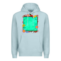 Blue Mist school add your own text Premium Hoodie - NancyCooperArtShop