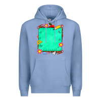 Colony Blue school add your own text Premium Hoodie - NancyCooperArtShop