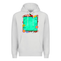 Dove Grey school add your own text Premium Hoodie - NancyCooperArtShop