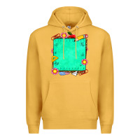 Mustard school add your own text Premium Hoodie - NancyCooperArtShop