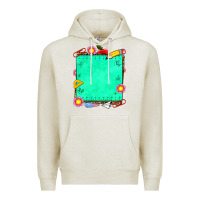 Oatmeal Heather school add your own text Premium Hoodie - NancyCooperArtShop