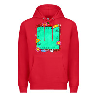 Red school add your own text Premium Hoodie - NancyCooperArtShop