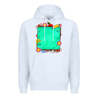 White school add your own text Premium Hoodie - NancyCooperArtShop