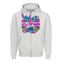 Dove Grey preview flower stitch 2nd grade Zipper Hoodie - AdoDesignShop