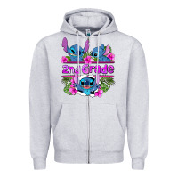 Heather Grey preview flower stitch 2nd grade Zipper Hoodie - AdoDesignShop