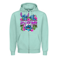 Seafoam preview flower stitch 2nd grade Zipper Hoodie - AdoDesignShop