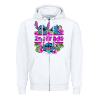White preview flower stitch 2nd grade Zipper Hoodie - AdoDesignShop