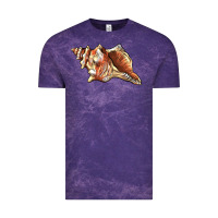 Cloud Purple sea   shell Vintage Tee - BarkalooDesign