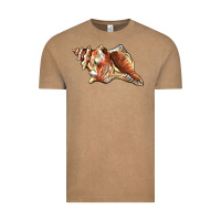 Vintage Coffee sea   shell Vintage Tee - BarkalooDesign