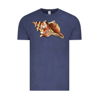 Vintage Denim sea   shell Vintage Tee - BarkalooDesign
