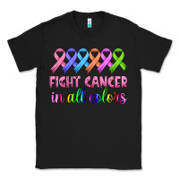 Black fight cancer in all colors Classic Tee - HRA Design Shop