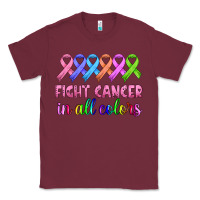 Burgundy fight cancer in all colors Classic Tee - HRA Design Shop