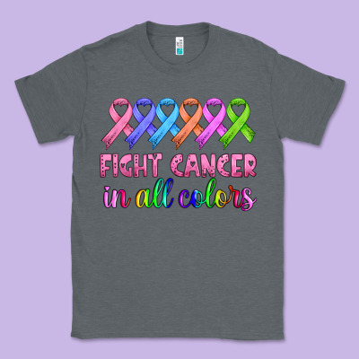 Fight Cancer In All Colors Classic Tee Designed By Hra Design Shop