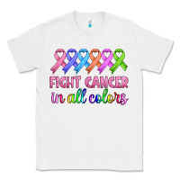 White fight cancer in all colors Classic Tee - HRA Design Shop