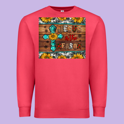 Jesus Is The Reason Christmas Premium Sweatshirt Designed By Jasminsmagicworld