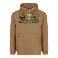 Peace Love Camel Heavyweight Hoodie | Teevron