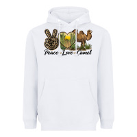White peace love camel Heavyweight Hoodie - LillyAllenDesigns