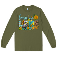 Army Green living on lake time Long Sleeve Tee - HRA Design Shop