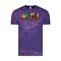 Cloud Purple campfire legend Vintage Tee - Zillion Design Studio
