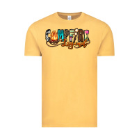 Vintage Mustard campfire legend Vintage Tee - Zillion Design Studio