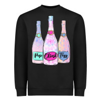 Black pop clink fizz champagne bubbly Heavyweight Sweatshirt - MaliasSmallBusiness
