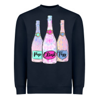 Navy pop clink fizz champagne bubbly Heavyweight Sweatshirt - MaliasSmallBusiness