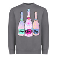 Pop Clink Fizz Champagne Bubbly Heavyweight Sweatshirt | Teevron