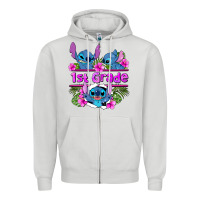 Dove Grey preview flower stitch 1st grade Zipper Hoodie - AdoDesignShop