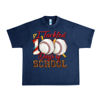 Navy i tackled 100days of school baseball Urban Heavy Tee - texasbilliewilder