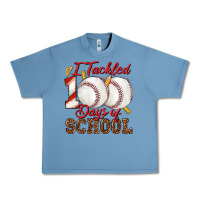 Pebble Blue i tackled 100days of school baseball Urban Heavy Tee - texasbilliewilder