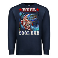Navy Reel Cool Dad Bass Premium Sweatshirt - LillyAllenDesigns
