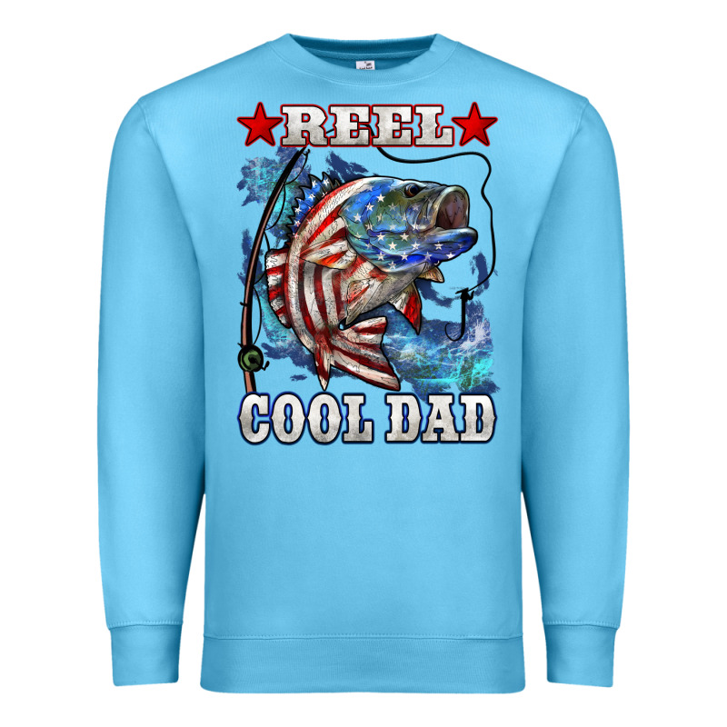 Reel Cool Dad Bass Premium Sweatshirt by LillyAllenDesigns | Teevron